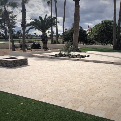 Travertine & Paver Cover